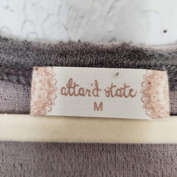 Altr'd State raw hem V neck pullover - M - Picture 5 of 5